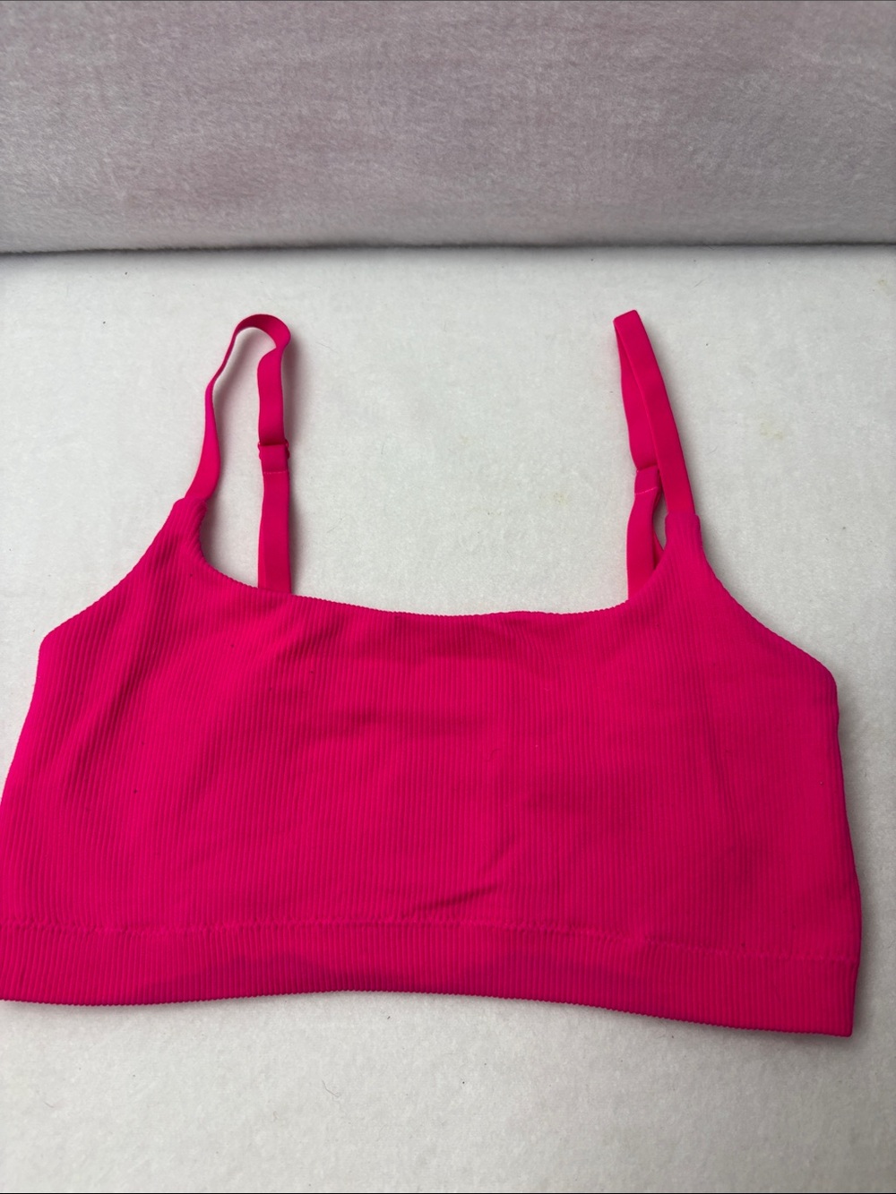 aerie Vibrant Pink Seamless Adjustable Strap Bralette